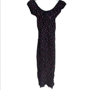 Babydoll rose print dress